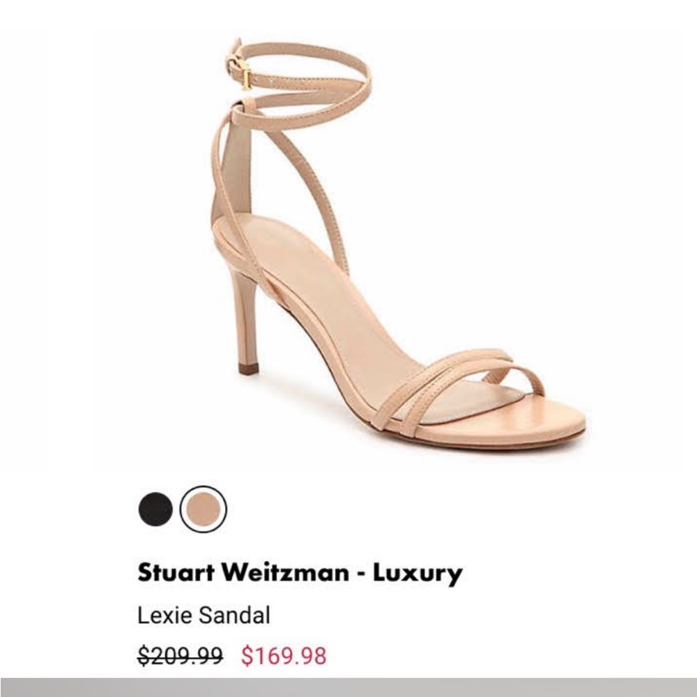 STUART WEITZMAN leather strapped heels